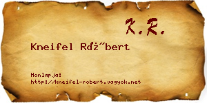 Kneifel Róbert névjegykártya